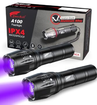 HAUSBELL UV Flashlight 2-Pack