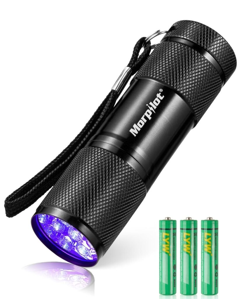 Morpilot Black Light Flashlight Mini UV Flashlight