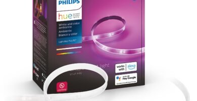 Philips Hue Indoor 6-Foot Smart LED Light Strip Plus Base Kit